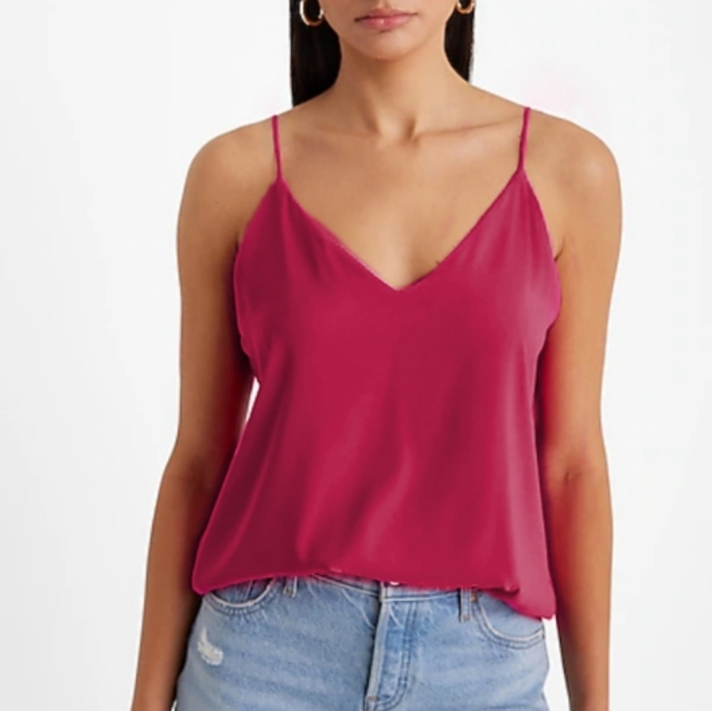 Express Berry Tie Cami Top